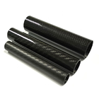 Electrically Conductive Industrial Carbon Fiber Tube Woven Finish Roll Wrapped