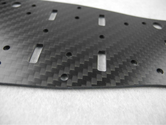 Drone Chassis thickness 2.5mm 3mm 4mm Carbon Fiber CNC Cutting - Drilling