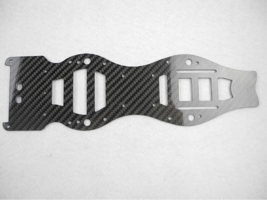 Drone Chassis thickness 2.5mm 3mm 4mm Carbon Fiber CNC Cutting - Drilling