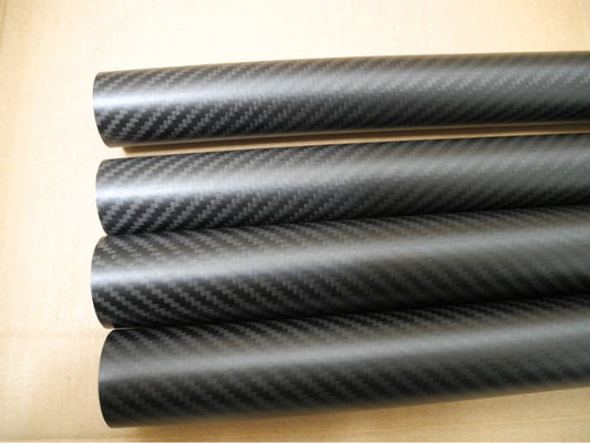 High strength carbon fiber pipe support bar mechanical parts not rust corrosion
