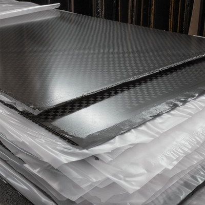 High Modulus Custom Carbon Fiber Sheet Glossy Finish 500 x 500mm