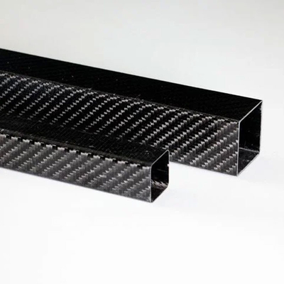100% 3k Carbon Fiber Square Tube Skin Layer Corrosion Resistan