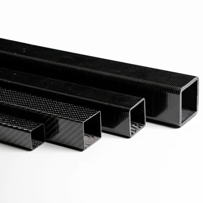 100% 3k Carbon Fiber Square Tube Skin Layer Corrosion Resistan