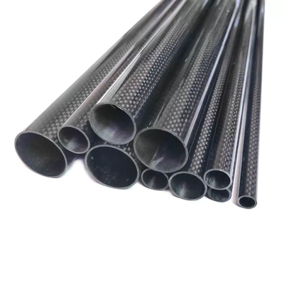 High Strength Matte Carbon Fiber Round Tube Glossy 3K High Modulus 0.5mm