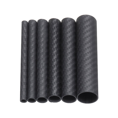 High Strength Matte Carbon Fiber Round Tube Glossy 3K High Modulus 0.5mm