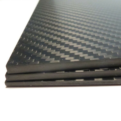200x300x2mm Glossy Surface Carbon Fiber Plate 3K Plain Weave Panel Sheet