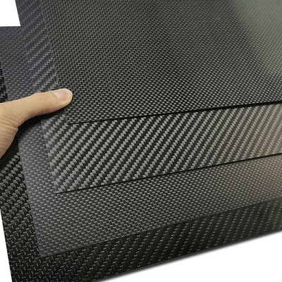 300X400MM 100% 3K Carbon Fiber Plate Board Glossy / Matte Finish 0.5 - 4MM Thickness