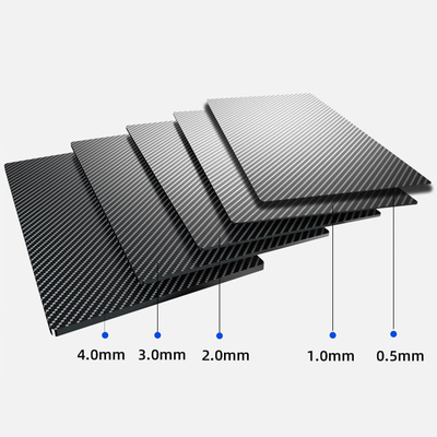 Radiation Resistant Thickness 1mm 2mm 3mm 4mm 5mm 3K Carbon Fiber Plate