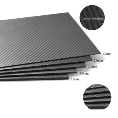 Water Resistant Corrosion Resistance 100% 3K Flexibility 3mm Carbon Fiber Plate