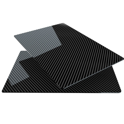 Carbon Fiber Sheets Carbon Fiber Plate Twill Weave Carbon Fiber Panel Glossy Finish (200 X 300 mm or 7.8 X 11.8 Inches)