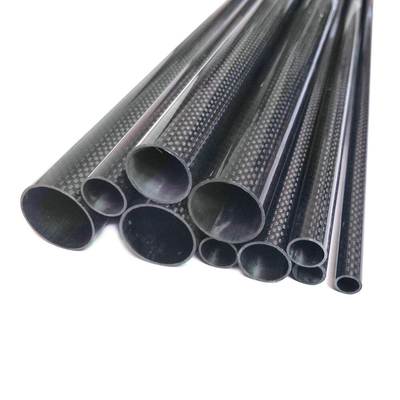 Straight Carbon Fiber Tube 4" Outer Diameter Length 11.8 Inch 300 Mm 1.5mm Thickness 3K Twill Real Carbon Fiber