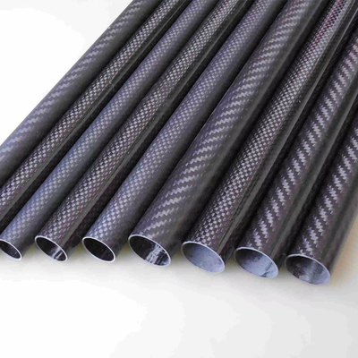 High Strength Epoxy Resin 3K Roll Wrapped Carbon Fiber Tube for Drone Frame