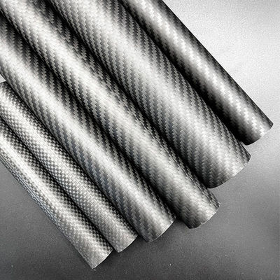 Roll Wrapping 3K Carbon Fiber Weave Tube Wear & Corrosion Resistant