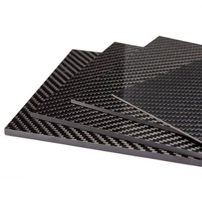 500X600MM Carbon Fiber Plates 0.5MM to 6.0MM Thickness 100% 3K Plain Weave Glossy Carbon Fiber Sheet