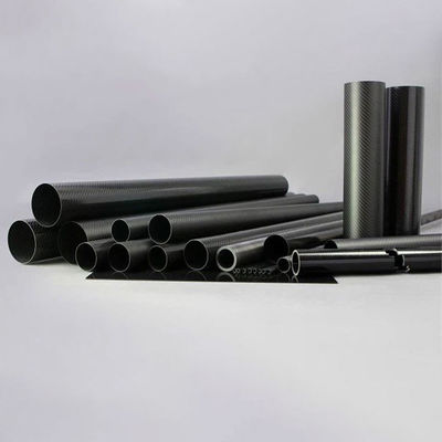 High Strength Carbon Fiber Tube - 25mm x 23mm x 500mm - 3K Roll Wrapped 100% Carbon Tube