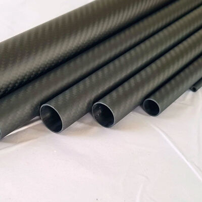 UV Resistant Lightweight 3K Plain Matte Carbon Fiber Tube for High Torque Applications