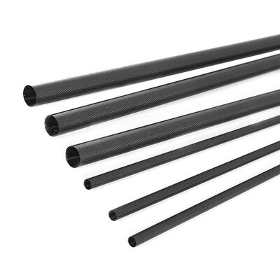3K Twill Weave Roll Wrapped Carbon Fiber Tube Lightweight High Strength Round Pipe for DIY RC Drone