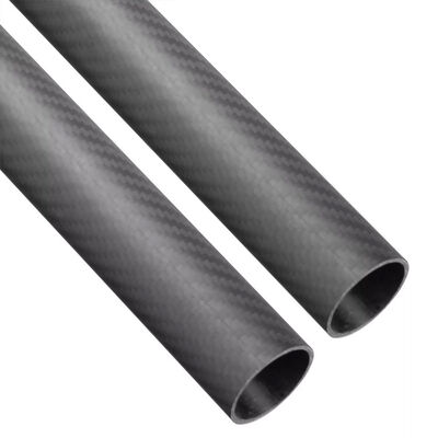 3K Twill Carbon Fiber Pipe Lightweight Durable Carbon Fiber Round Tube