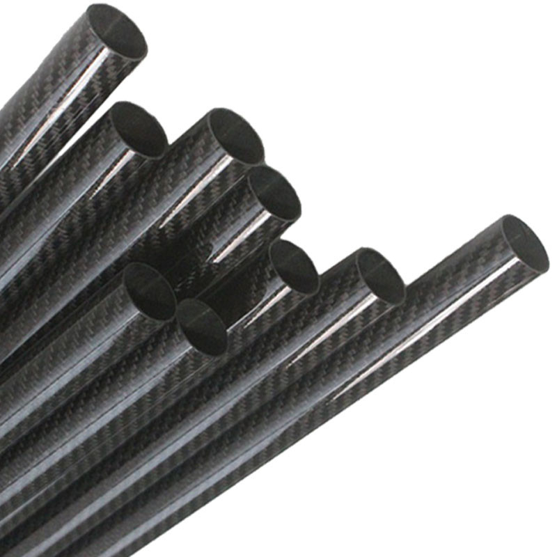High Strength Matte Carbon Fiber Round Tube Glossy 3K High Modulus 0.5mm