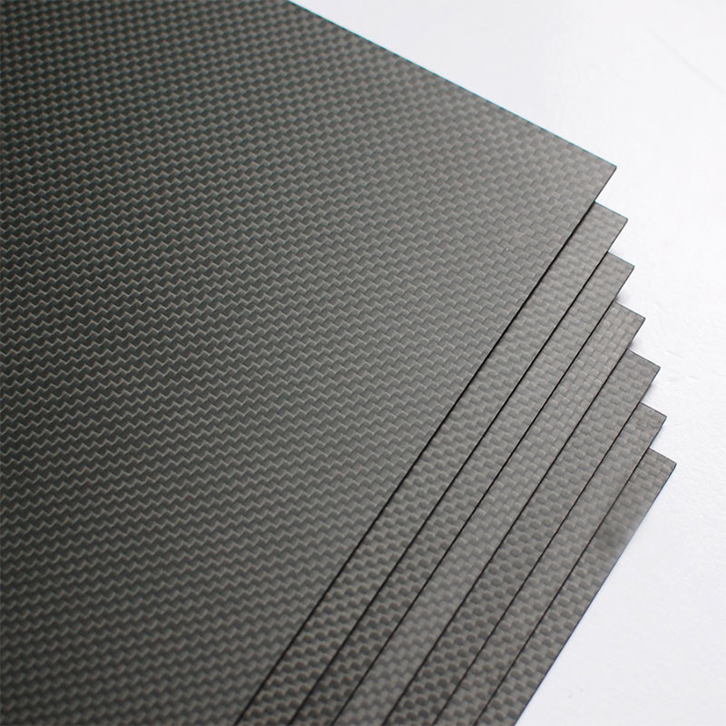 200x300x2mm Glossy Surface Carbon Fiber Plate 3K Plain Weave Panel Sheet